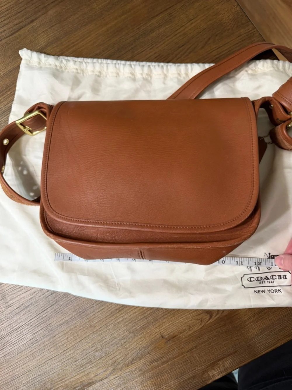 Coach Tan/Brown Leather Crossbody Bag - Picture 2 of 15